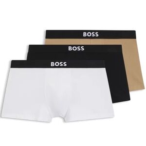 Hugo boss THREE-PACK OF STRETCH TRUNKS IN COTTON